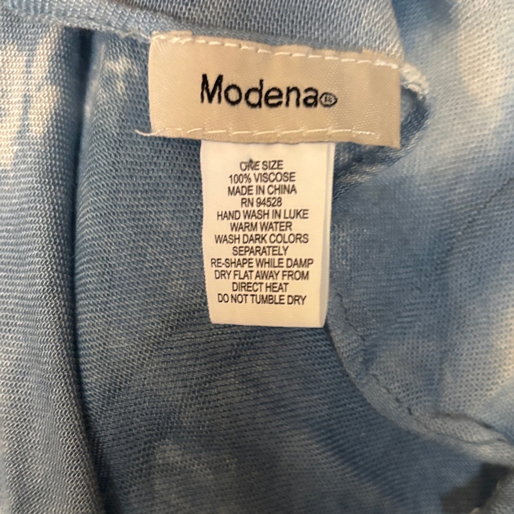 Modena Blue Tie-Dye Kimono - Picture 2 of 4